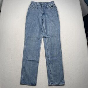 Vintage Rockies Jeans Womens 11/12 Blue High Rise Straight Denim Western USA 90s